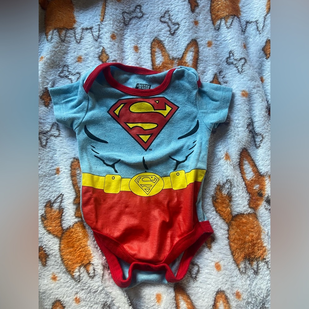 Justice League Superman Baby Onesie